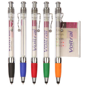 Stylos bannière personnalisés avec stylet Clip métallique en zigzag « STYLET ZIGZAG »