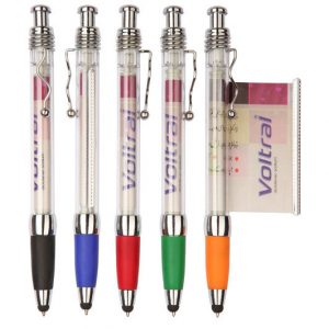Customized Banner Pens with Stylus Metal Zigzag Wire Clip “ZIGZAG STYLUS”